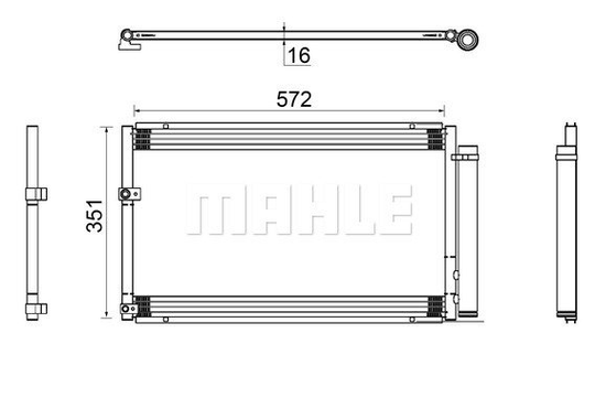 Condenser Air Conditioning 8FC351343-564 by BEHR