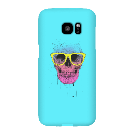 Balazs Solti Skull And Glasses Phone Case for iPhone and Android - Samsung S7 Edge - Snap Case - Matte