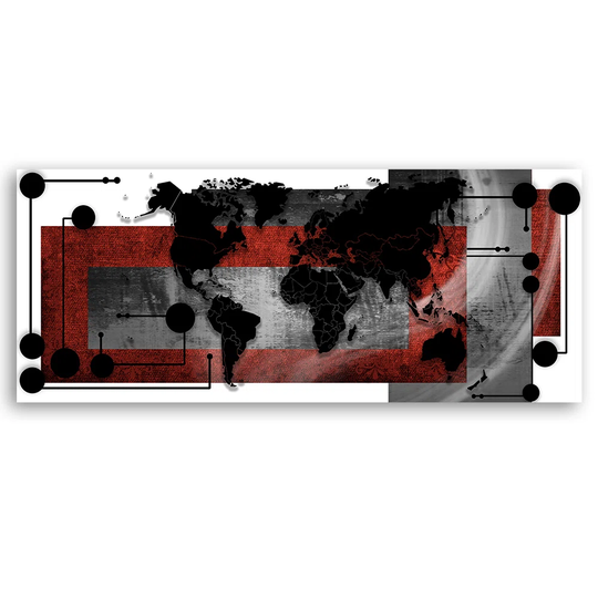 Canvas Print, Red Abstractions 16947