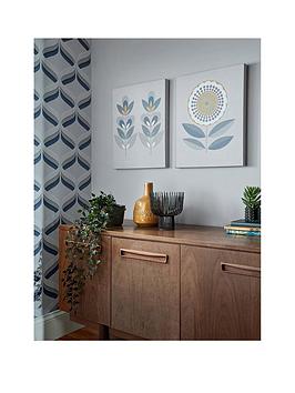 Art For The Home Retro Flora Set 2 Canvas