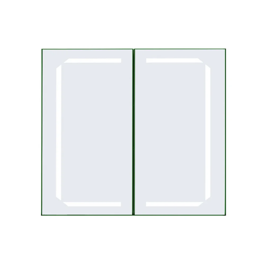 Magdalena 65cm x 60cm Surface Mount Mirror Cabinet with LED Lighting