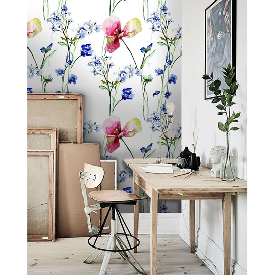 Walllpaper Roll 250X250cm Wallpaper Material With Print Kitchen Livingroom Bedroom Mural Decoration - Wild Flowers