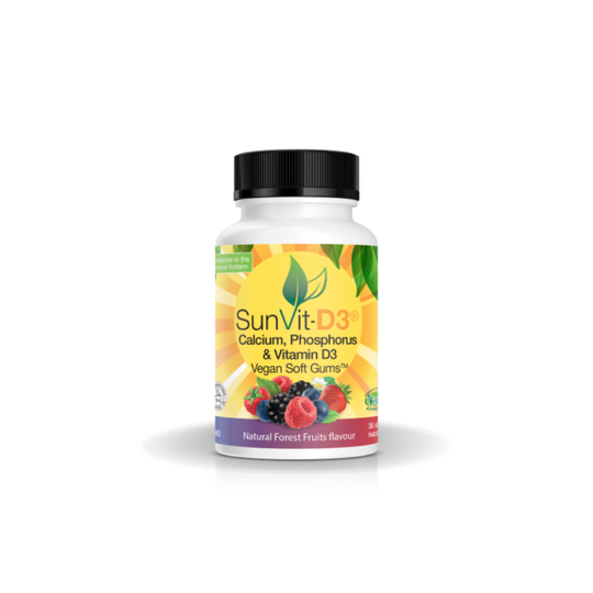Calcium & Vitamin D Vegan Gummies For Children - Forest Fruits Flavour - Daily