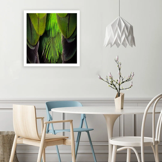 Canvas Print Feather Bird Green