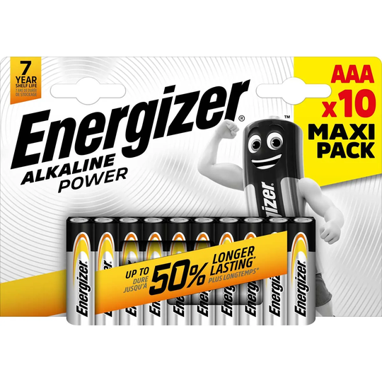 Energizer Alkaline Power AAA 10 Pack