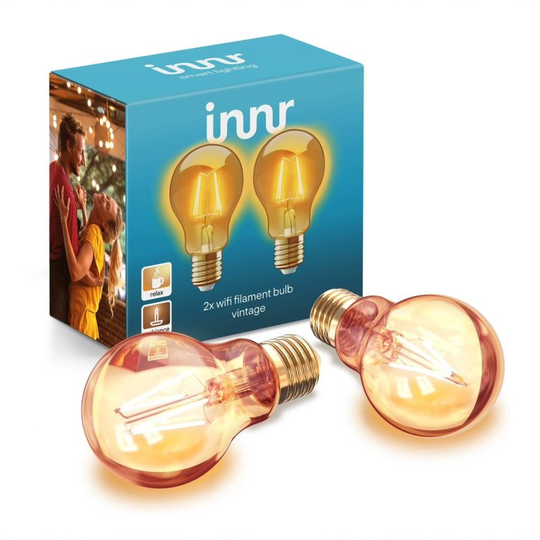INNR Wifi E27 Filament Bulb Vintage 2200k 350lm 2-pack
