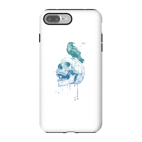 Balazs Solti Skull And Crow Phone Case for iPhone and Android - iPhone 7 Plus - Tough Case - Matte
