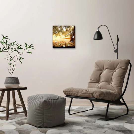 Olive Tree Silent Wall Clock
