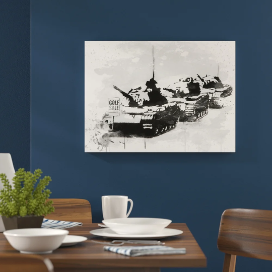 'Banksy Golf Sale Graffiti Wall Art' Graphic Art Print Poster