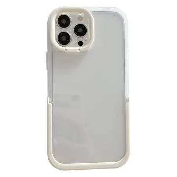 Dual Kickstand iPhone 14 Pro Hybrid Case - White