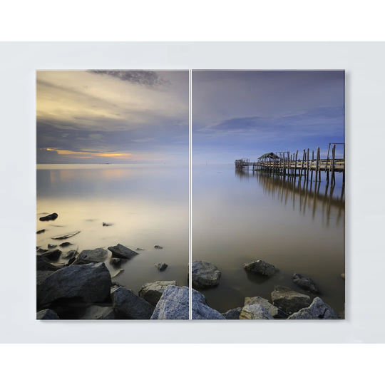 Sea at Magnetic Wall Mounted Cork Board