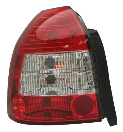 Tail Light set suitable for Honda Civic HB 3-doors 1996-2001 - Red / Clear DL HOR36 AutoStyle DL HOR36
