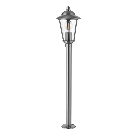 Rumbaugh Stainless Steel 1 -Light Hardwired Lamp Post