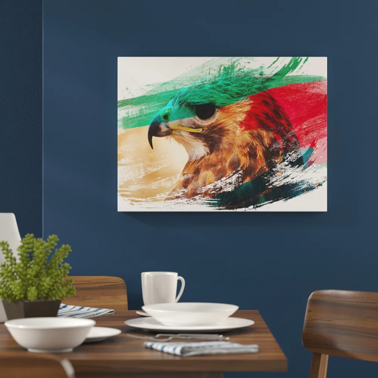'Hawk Bird' Graphic Art Print Poster
