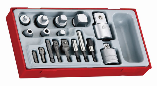 Teng Tools TTADP17 | 17 Piece Mixed Drive Socket & Bit Adaptor Set