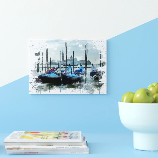 'Venice Italy Gondolas' Graphic Art Print Poster