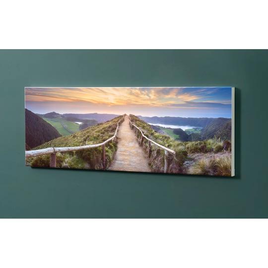 Notiz Motive Mountains Sunrise Magnetic Wall Mounted Cork Board