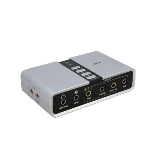 StarTech.com 7.1 USB Audio Adapter Sound Card with SPDIF Digital Audio