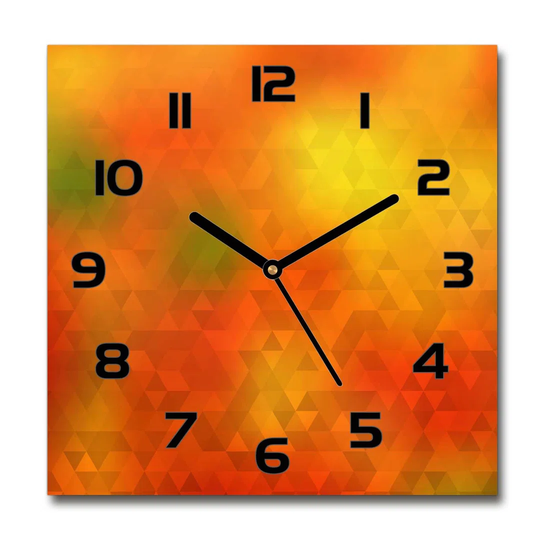Jeyceon Abstraction Triangles Silent Wall Clock