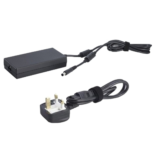 Dell 180 Watt AC Adapter with a 2M UK/Ireland Power Cord