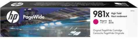 HP 981X Magenta Original Ink Cartridge - High Yield 11000 Pages - L0R10A
