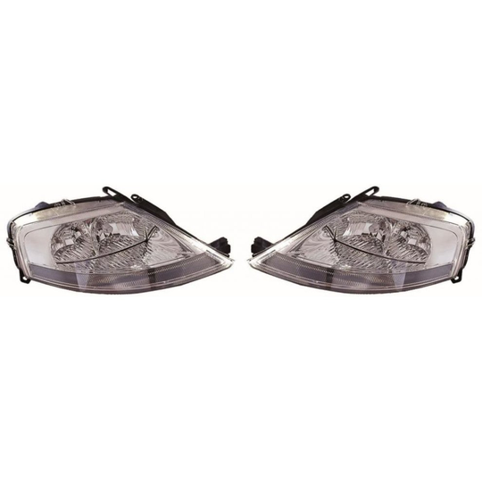 Citroen C3 Mk1 Hatchback 2002-2005 Halogen Headlights Headlamps 1 Pair O/S & N/S