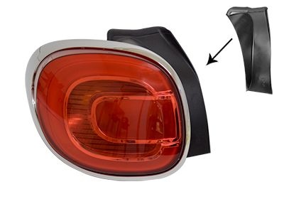 Combination Tail Light 1609925 Van Wezel 1609925