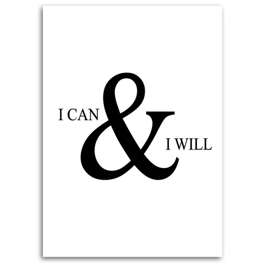 Canvas Print I Can Do Anything