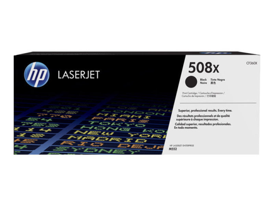 HP 508X Black High Yield Laserjet Toner Cartridge - CF360X