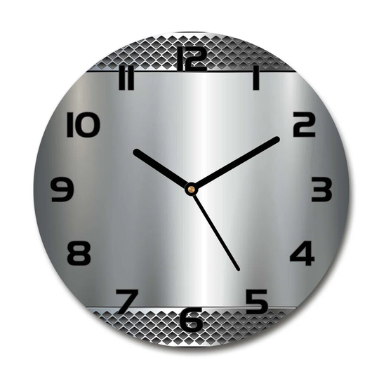 Decoration Picture Art Modern Kitchen Living Room Metal Background 30cm Silent Wall Clock