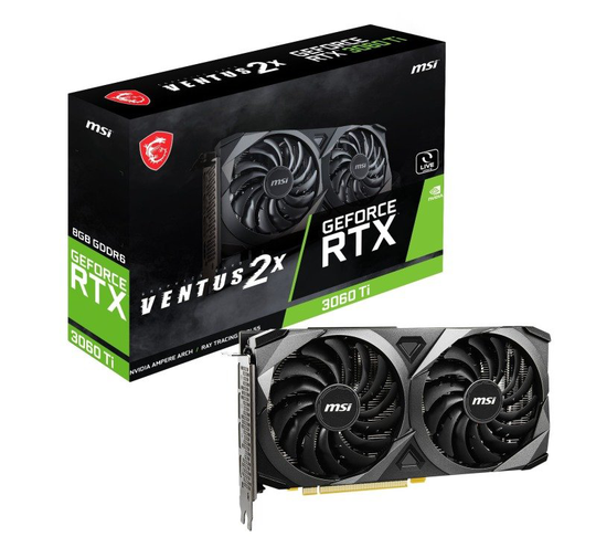 MSI GeForce RTX 3060 Ti 8GB VENTUS 2X V1 LHR Graphics Card