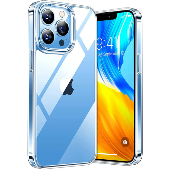 (iPhone 13 Pro Max) Crystal Clear Slim Fit Shockproof Case Raised Camera Edge For iPhone 13 Series