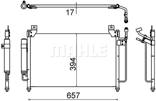 Condenser Air Conditioning 8FC351310-701 by BEHR