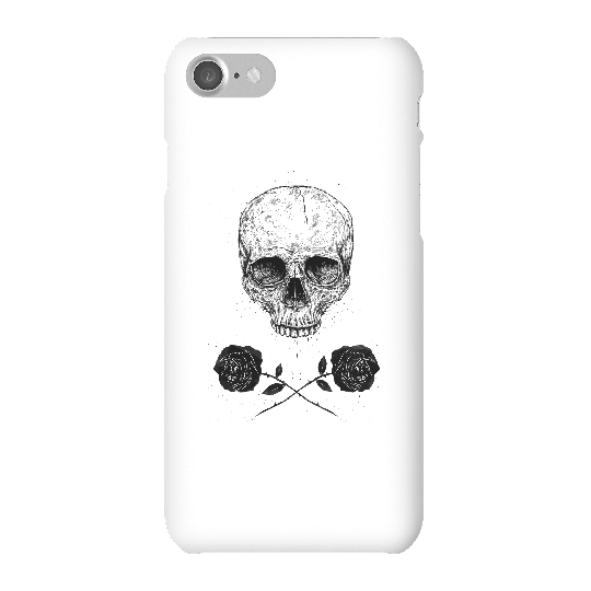 Balazs Solti Skull And Roses Phone Case for iPhone and Android - iPhone 7 - Snap Case - Matte