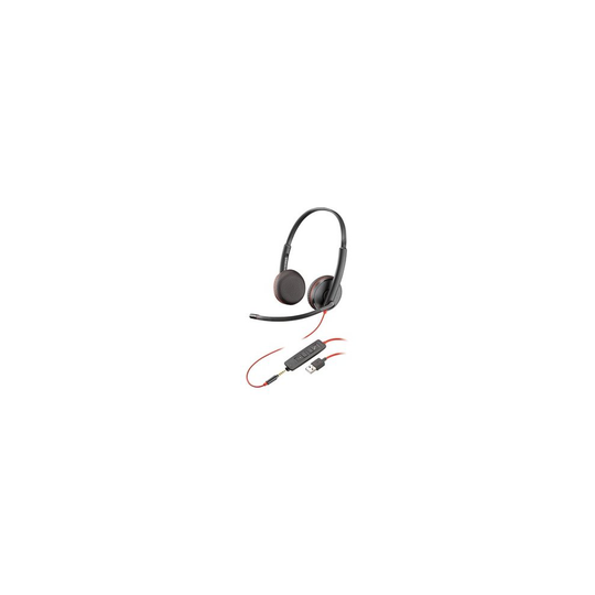 Plantronics Blackwire C3225 Wired Over-The-Head Stereo Headset Supra-Aural 209747-201