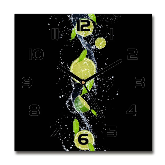 Hellari Limes and Water Silent Wall Clock
