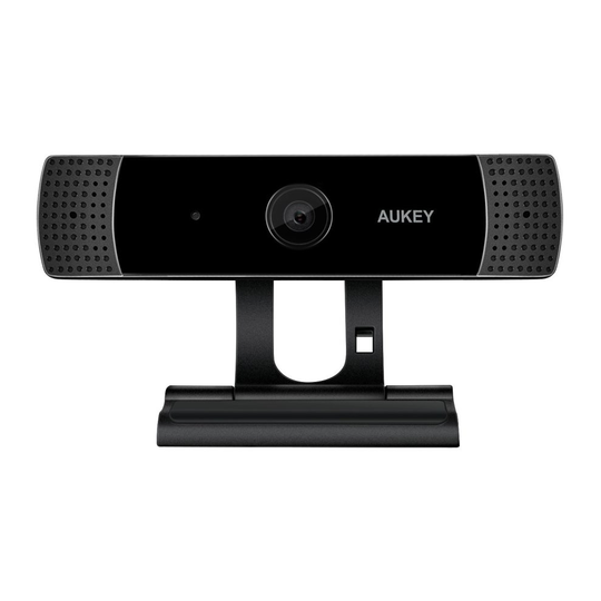 AUKEY Webcam 1080P Full HD Stereo Microphone, Web Camera Video Chat Recording, Compatible Windows, Mac Android (black)