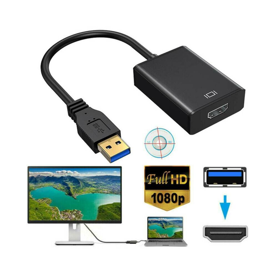 HD 1080P HDMI to USB 3.0 Video Cable Adapter Converter For Computer HDTV LCD TV
