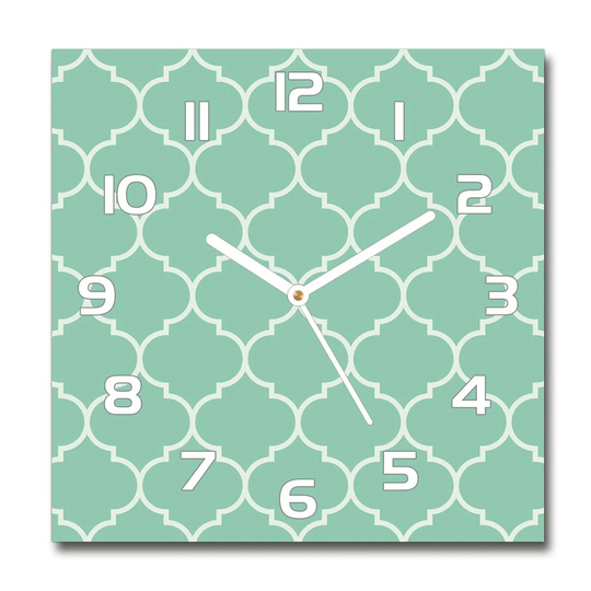 Moroccan Background Silent Wall Clock