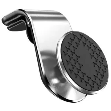 L-Shape Magnetic Air Vent Car Holder C50 - Silver