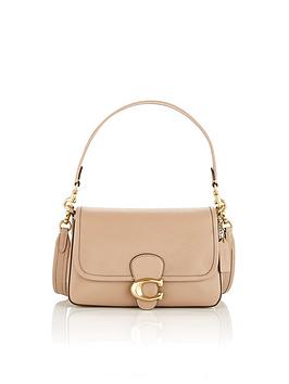 Coach Soft Calf Leather Tabby Shoulder Bag - Taupe