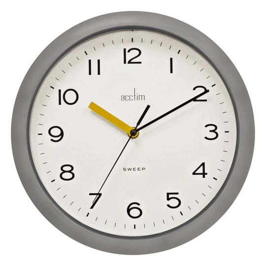 Acctim CK2857 Rhea Wall Clock Non-ticking Grey