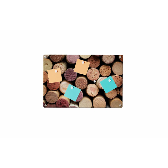 Cork Magnetic Wall Mounted Photo Memo Board
