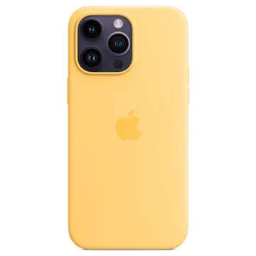 iPhone 14 Pro Max Apple Silicone Case with MagSafe MPU03ZM/A - Sunglow