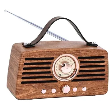 Creative Retro FM Radio Bluetooth Speaker - Brown