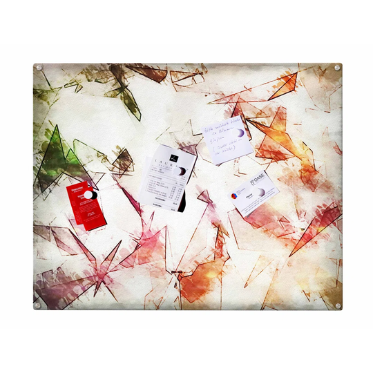 Koi Painting Magnetic Wall Mounted Photo Memo Board