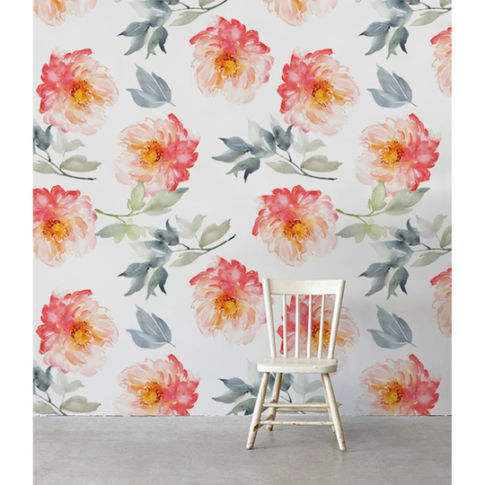 Kaylie 2.08m x 1.46m Matte Wallpaper Roll