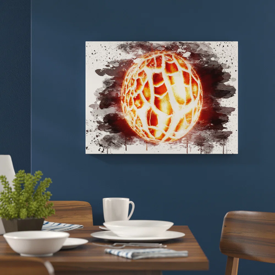 'Sun in Space' Graphic Art Print Poster