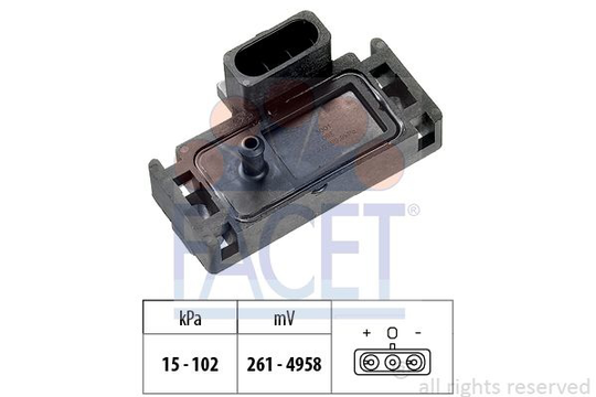 Air Pressure Sensor, height adaptation Made in Italy - OE Equivalent 103001