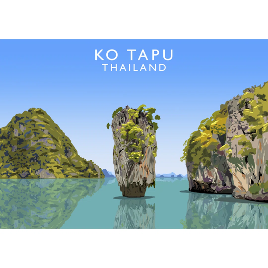 Ko Tapu Thailand by Richard O'Neil - Graphic Art Print on Paper